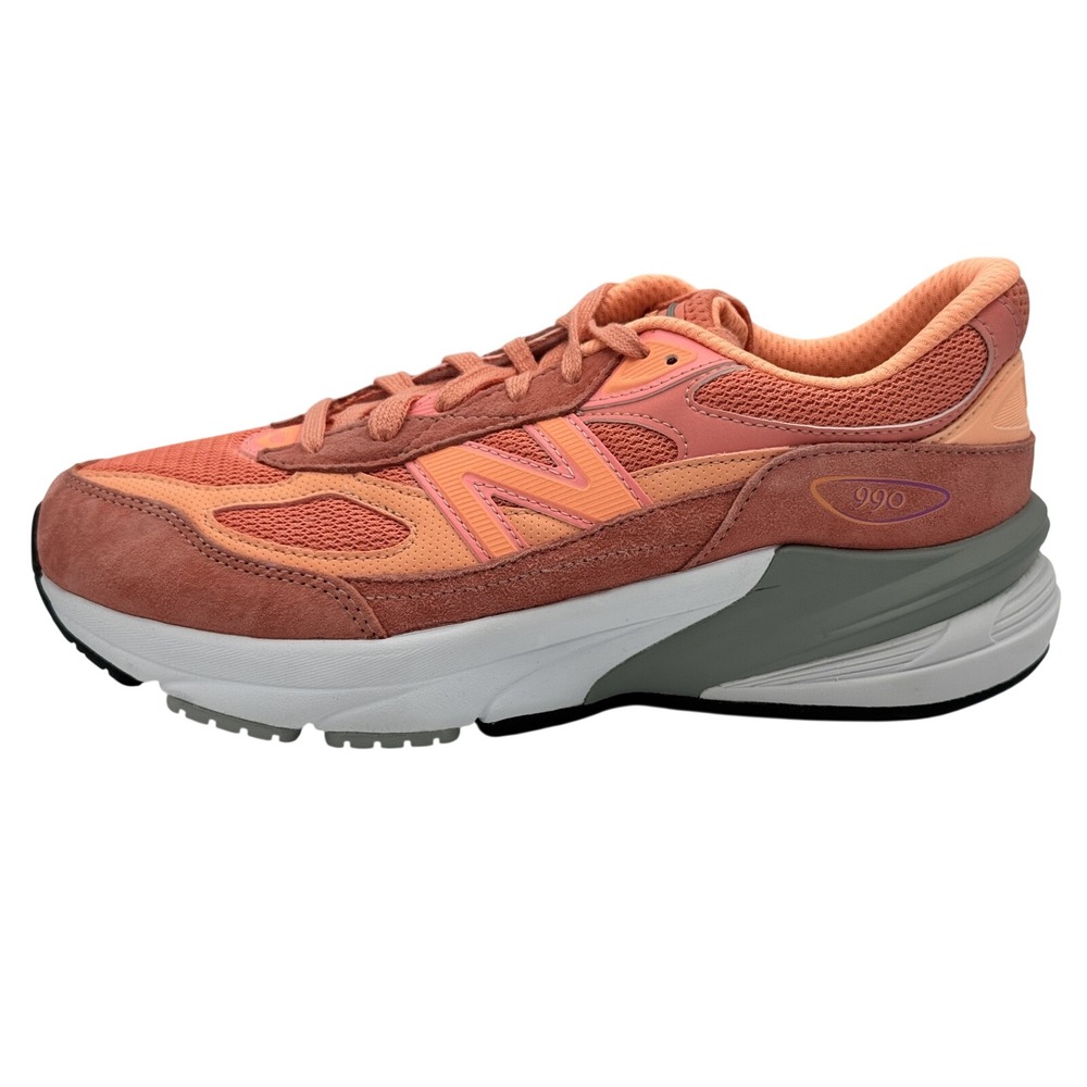 Size 7 Women- New Balance 990v6 Orange Purple